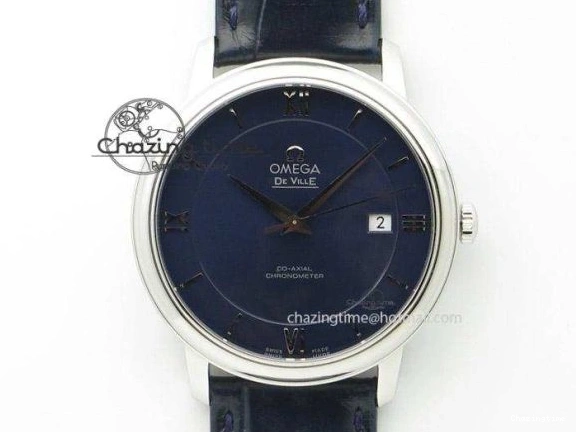 0524 De Ville SS DIWF 1:1 Best Edition Deep Blue Dial SS Markers on SS Bracelet MIYOTA Thermal 7849